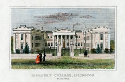 Highbury College, Islington, Lontoo, 1800-luvun puoliväli tekijältä Unbekannt