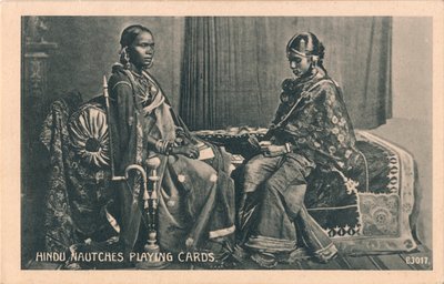 Hindu Nautches Playing Cards, c1910 tekijältä Unbekannt