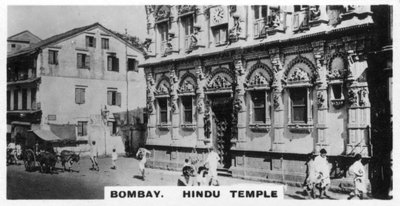 Hindutemppeli, Bombay, Intia, vuodelta 1925 tekijältä Unbekannt