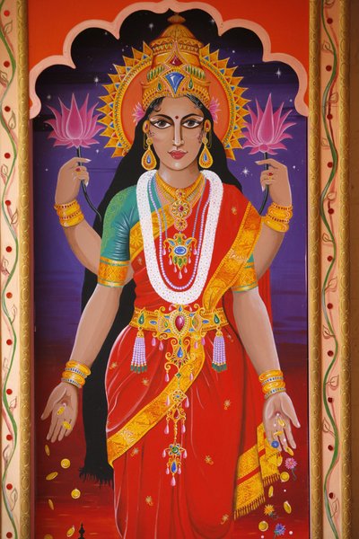 Hindujumalatar Laxmi, Lontoo, Iso-Britannia tekijältä Unbekannt
