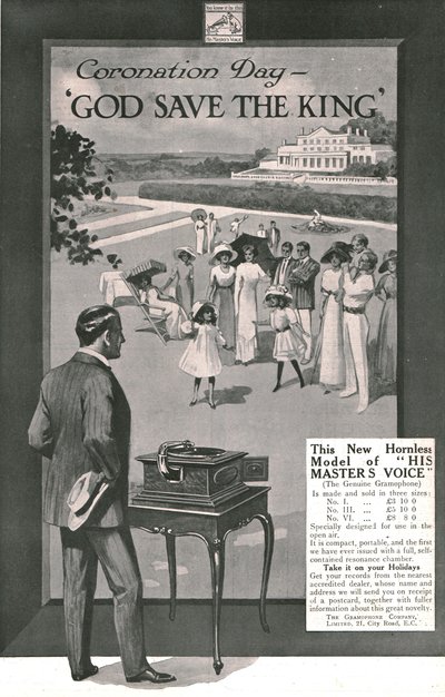 Hänen Masters Voice -mainoksensa, 1911. tekijältä Unbekannt