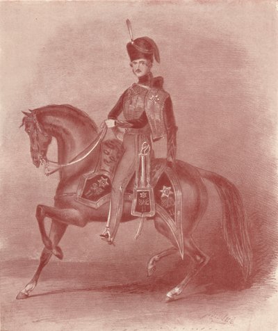 Hänen kuninkaallinen korkeutensa prinssi Albert, 11. husaarien eversti, 1800-luku, 1909 tekijältä Unbekannt