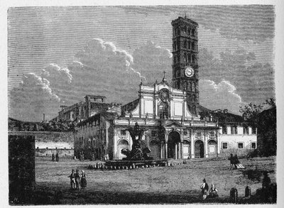 Muinaisen Rooman historia. Santa Maria in Cosmedin on pieni basilikakirkko Roomassa, Italiassa. Se sijaitsee Ripan rionessa. tekijältä Unbekannt