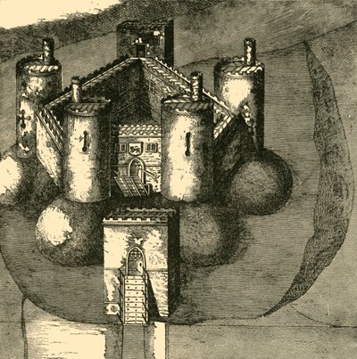 Holtin linna vuosina 1610, 1898. tekijältä Unbekannt