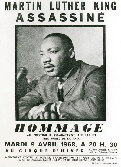 Kunnioitus Martin Luther Kingille, 1968 tekijältä Unbekannt