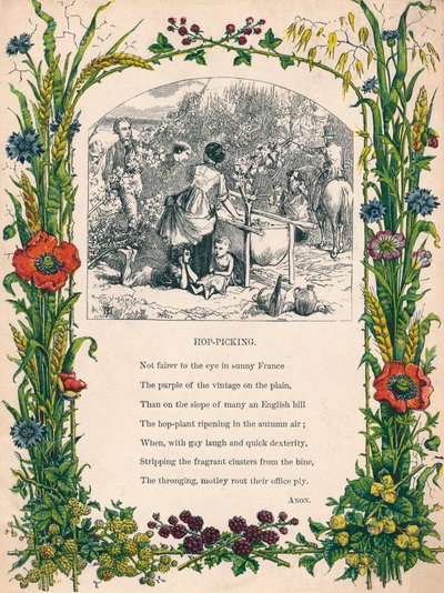 Hop-Picking, c1900 tekijältä Unbekannt