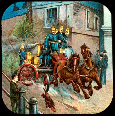 Hevosvetoinen paloauto, 1800-luku tekijältä Unbekannt
