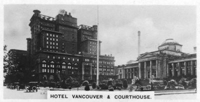 Hotel Vancouver ja oikeustalo, Kanada, 1920-luku tekijältä Unbekannt