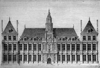 Kaupungintalo, Reims, Ranska, 1882-1884 tekijältä Unbekannt