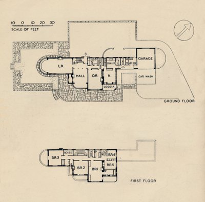 House at Burn Bridge, kirjoittanut edesmennyt John Procter, F.R.I.B.A., 1942 tekijältä Unbekannt