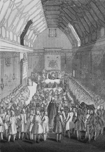 House of Lords George II:n aikana, 1845 tekijältä Unbekannt