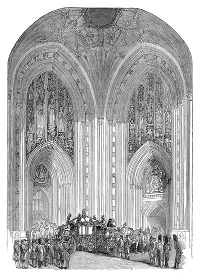 Parlamenttitalo, Grand Entrance, Westminster, Lontoo, 1800-luvun loppu tekijältä Unbekannt