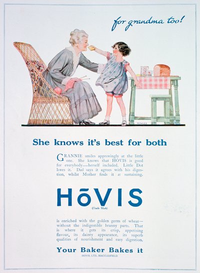 Hovis-leipäilmoitus, 1923 tekijältä Unbekannt