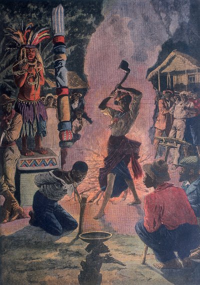 Ihmisuhri, Lafayette, Louisiana, USA, 1912 tekijältä Unbekannt