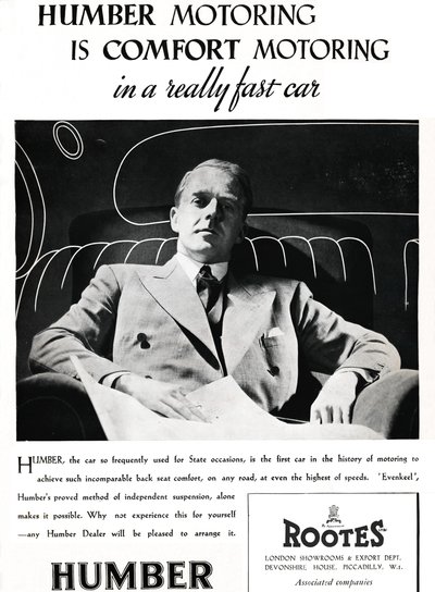 Humber Motoring on Comfort Motoring todella nopeassa autossa, 1937 tekijältä Unbekannt