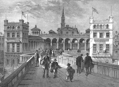 Hungerford Market sillalta, 1850 1897 tekijältä Unbekannt