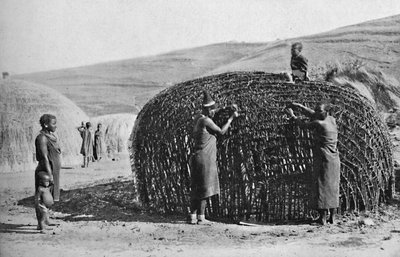 Tuparakennus Zulumaassa, 1912 tekijältä Unbekannt