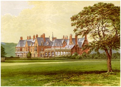 Hutton Hall, Yorkshire, Pease-perheen koti, vuodelta 1880 tekijältä Unbekannt