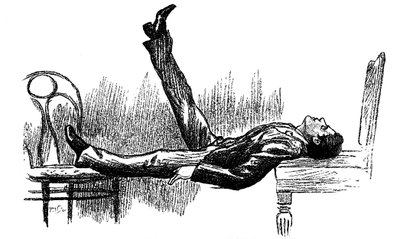Hypnotisoitu kohde katalepsiassa, 1891 tekijältä Unbekannt