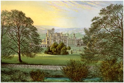 Ilam Hall, Staffordshire, Hanburyn perheen koti, vuodelta 1880 tekijältä Unbekannt