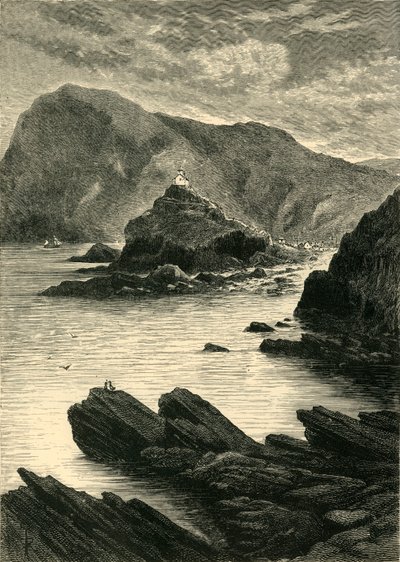 Ilfracombe - Näkymä kallioilta Capstonen juurella, 1898. tekijältä Unbekannt