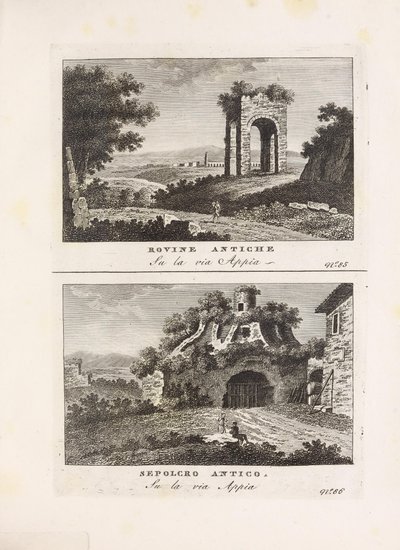 Kuvaus vedent antiche e moderne le piú interessanti della cittá di Roma av ukjent forfatter og utgitt av Presso Venanzio Monaldini, Stefano Piale in Piazza di Spagna (it, [noin 1820]) tekijältä Unbekannt