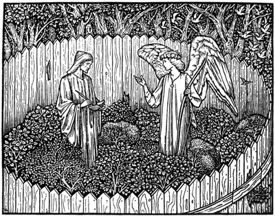 Kuvitus Geoffrey Chaucerin teoksista Kelmscott Press -julkaisusta, 1896 1964 tekijältä Unbekannt