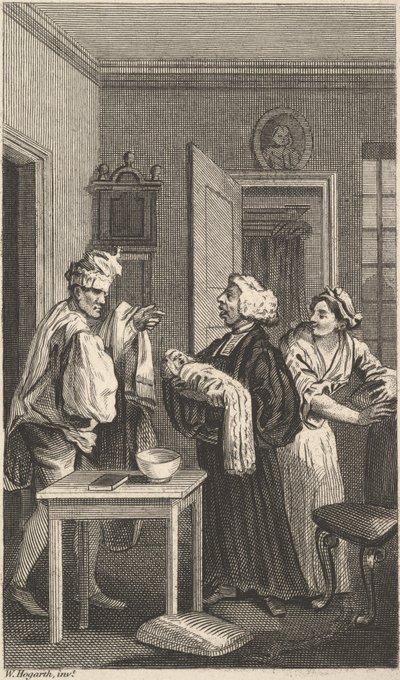 Kuvitus Tristram Shandylle, osa 4, 1800-luku. tekijältä Unbekannt