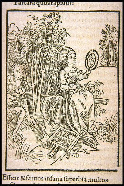 Kuvitus Sebastian Brantin kirjaan Hullujen laiva, 1497. tekijältä Unbekannt