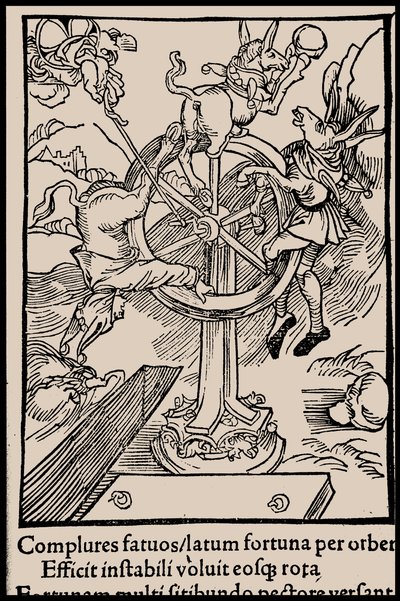 Kuvitus Sebastian Brantin kirjaan Hullujen laiva, 1497. tekijältä Unbekannt