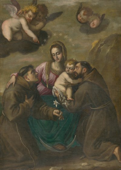 Immaculata pyhien kanssa tekijältä Unbekannt