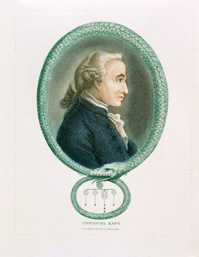 Immanuel Kant, saksalainen filosofi, 1812 tekijältä Unbekannt