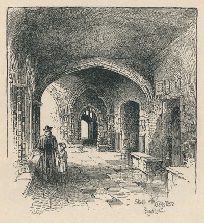 Luostarissa, 1895 tekijältä Unbekannt