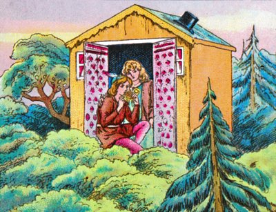 Puiden latvoissa, c1905. tekijältä Unbekannt