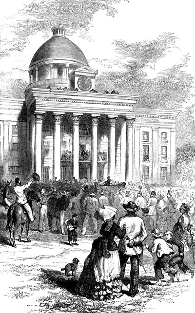Jefferson Davisin avajaiset, Montgomery, Alabama, 1861 c1880 tekijältä Unbekannt