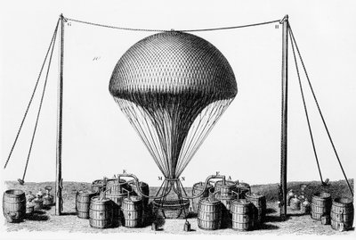Vetypallon täyttäminen, 1845 tekijältä Unbekannt