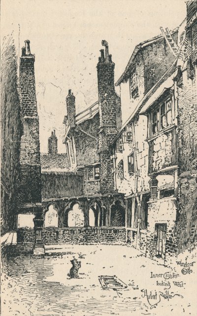 Inner Cloister, Looking West, 1895 tekijältä Unbekannt