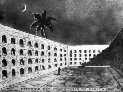 Espanjalaisen hautausmaan sisällä, 1800-luku, 1920-luku tekijältä Unbekannt