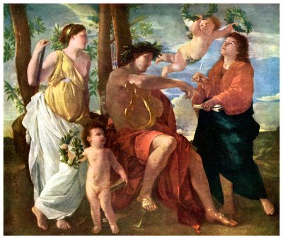 Inspiraatio: Runoilijan inspiraatio, c1630 1956 tekijältä Unbekannt