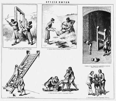 Kidutusvälineet, 1800-luvun loppu tekijältä Unbekannt