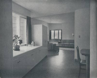 Sisustus - Talo Fairfaxissa, Kaliforniassa, kirjoittanut Francis Ellsworth Lloyd, 1942 tekijältä Unbekannt