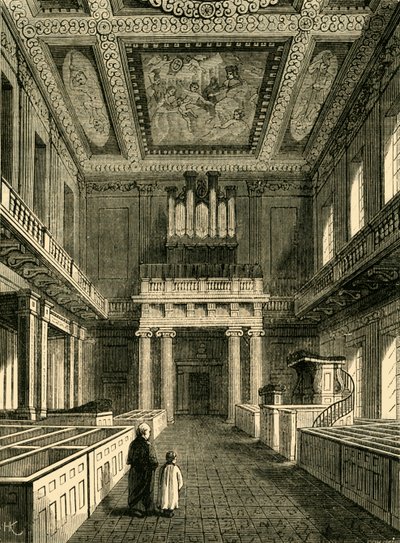 Chapel Royal Banqueting Housen sisustus, Whitehall, 1881. tekijältä Unbekannt