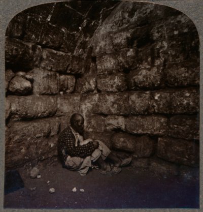 Lasaruksen haudan sisäpuoli, n. 1900 tekijältä Unbekannt