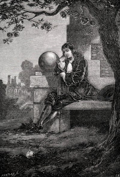 Isaac Newton, englantilainen tiedemies ja matemaatikko, 1600-luku 1880 tekijältä Unbekannt