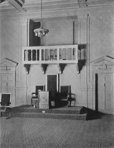Italian renessanssin yksityiskohta vapaamuurarien temppelin Lodge-huoneessa, Birmingham, Alabama, 1924 tekijältä Unbekannt
