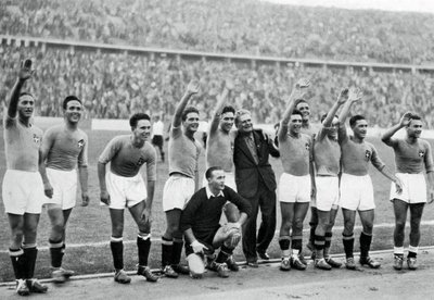 Italian jalkapallomaajoukkue Berliinin olympialaiset 1936 tekijältä Unbekannt
