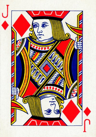 Jack of Diamonds Goodall & Son Ltd.:n pelikorttipakasta, vuodelta 1940 tekijältä Unbekannt