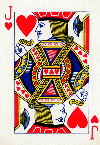 Jack of Hearts Goodall & Son Ltd:n pelikorttipakasta, vuodelta 1940 tekijältä Unbekannt