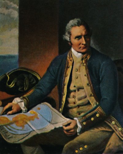 James Cook 1728-1779. - Kaiverrus Dancen maalauksen jälkeen, 1934. tekijältä Unbekannt