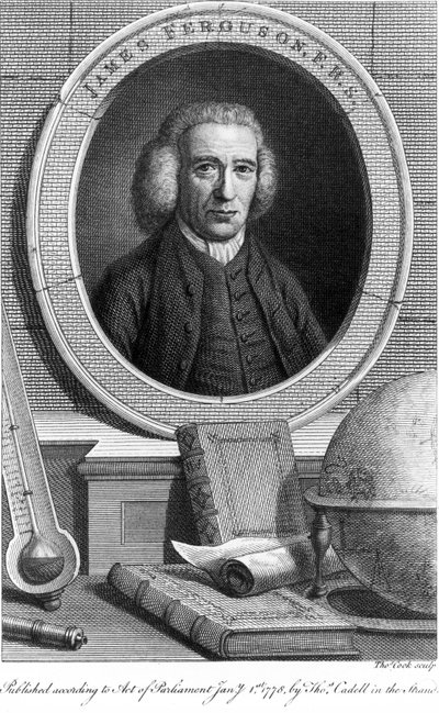 James Ferguson, skotlantilainen tähtitieteilijä, noin 1760-luku tekijältä Unbekannt